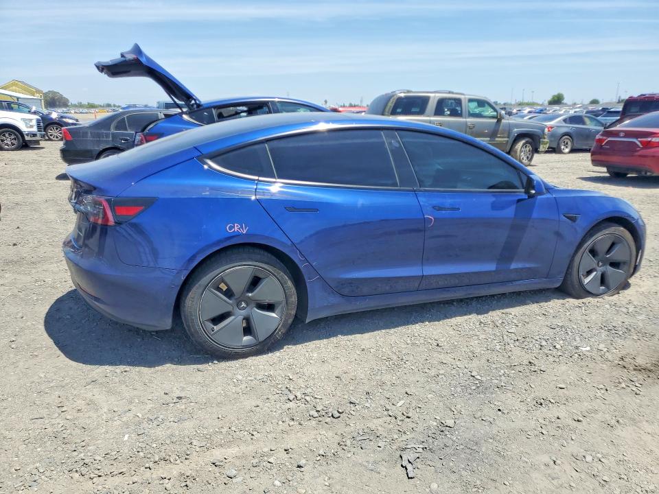 2021 Tesla Model 3 VIN 5YJ3E1EB1MF938269 COPART salvage auction — FRONT END, Ca - Salvage Certificate, sold $500 on 2026-07-28 (photo 3)