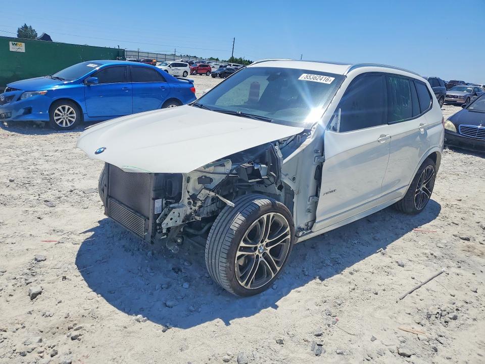 2016 BMW X3 VIN 5UXWX9C55G0D72947 COPART salvage auction — FRONT END, GA - CERT OF TITLE-SALVAGE, sold $4,100 on 2026-07-27 (photo 1)