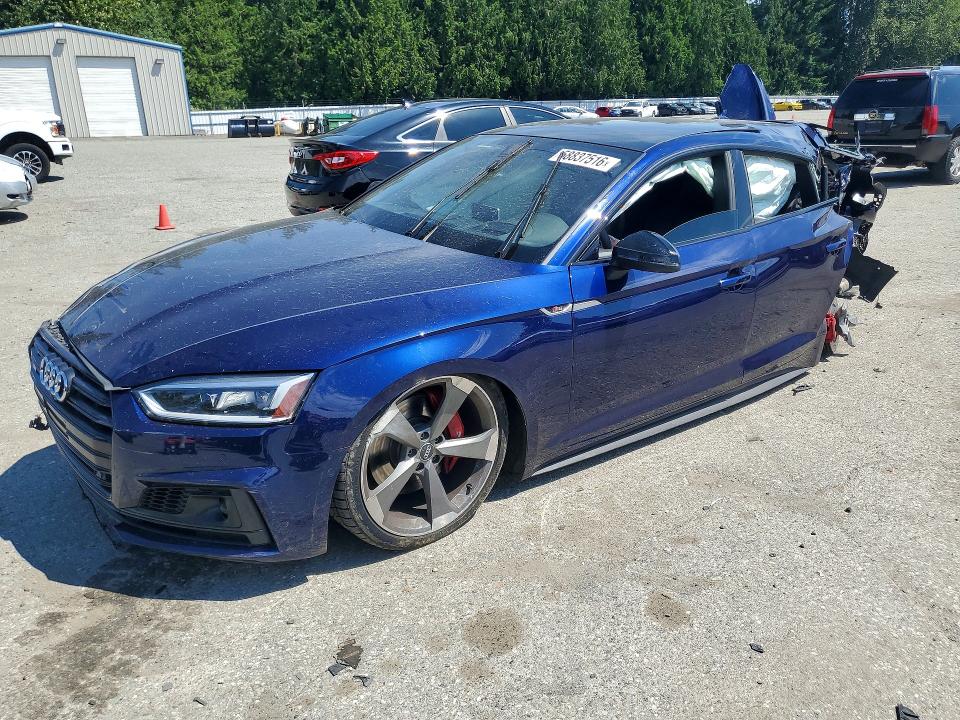2019 Audi S5 VIN WAUC4CF53KA000848 COPART salvage auction — ALL OVER, WA - BILL OF SALE, sold $4,450 on 2026-07-13 (photo 1)