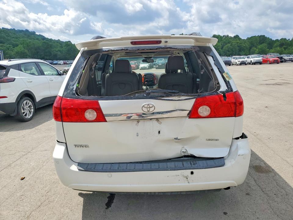 2008 Toyota Sienna VIN 5TDZK22C88S203120 COPART salvage auction — REAR END, Pa - Certificate Of Salvage, sold $900 on 2026-07-16 (photo 6)
