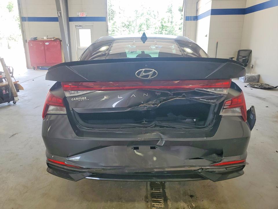 2022 Hyundai Elantra VIN 5NPLP4AG5NH073225 COPART salvage auction — REAR END, Salvage Title, sold $6,600 on 2026-07-17 (photo 6)