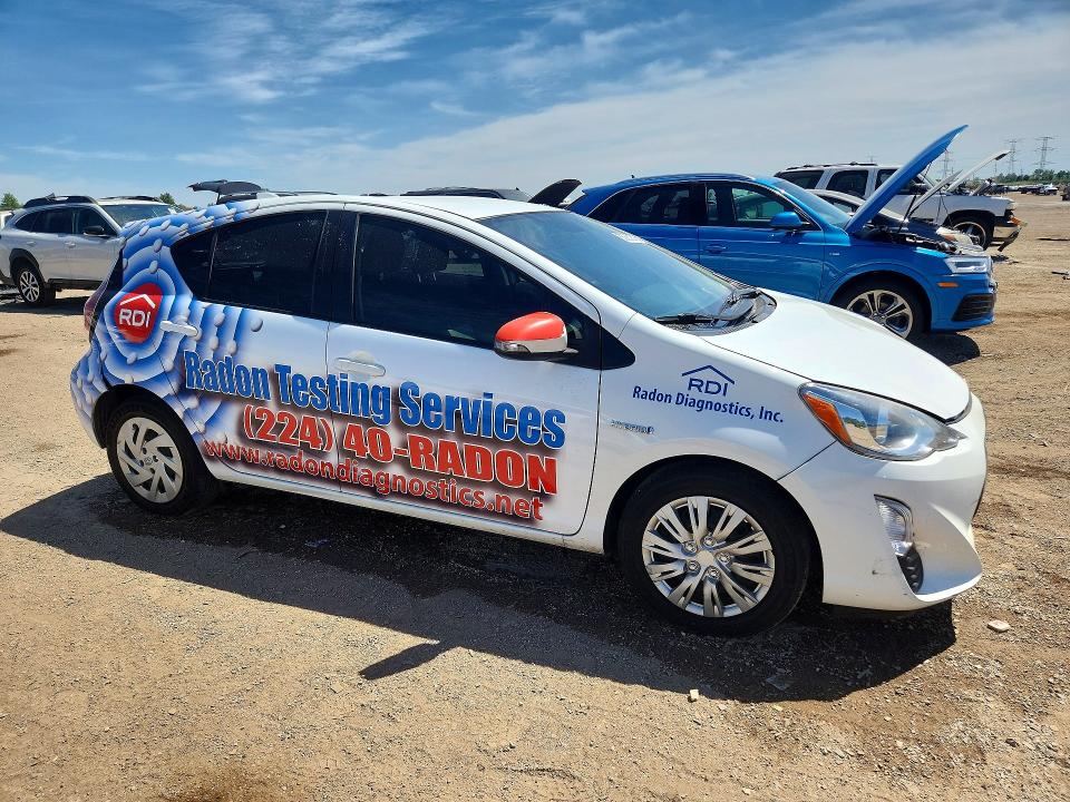 2016 Toyota Prius c VIN JTDKDTB35G1117776 COPART salvage auction — REAR END, Il - Salvage Certificate, sold $1,300 on 2026-07-23 (photo 4)