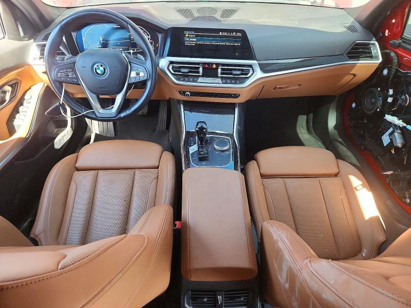 2022 BMW 3er VIN 3MW5P7J09N8C44037 COPART salvage auction — FRONT END, Ca - Salvage Certificate, sold $8,800 on 2026-08-21 (photo 8)