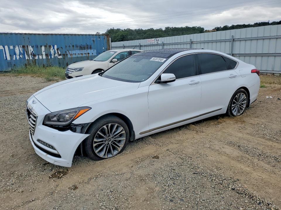 2016 Hyundai Genesis VIN KMHGN4JE2GU142947 COPART salvage auction — FRONT END, Ca - Salvage Certificate, sold $1,150 on 2026-07-24 (photo 1)