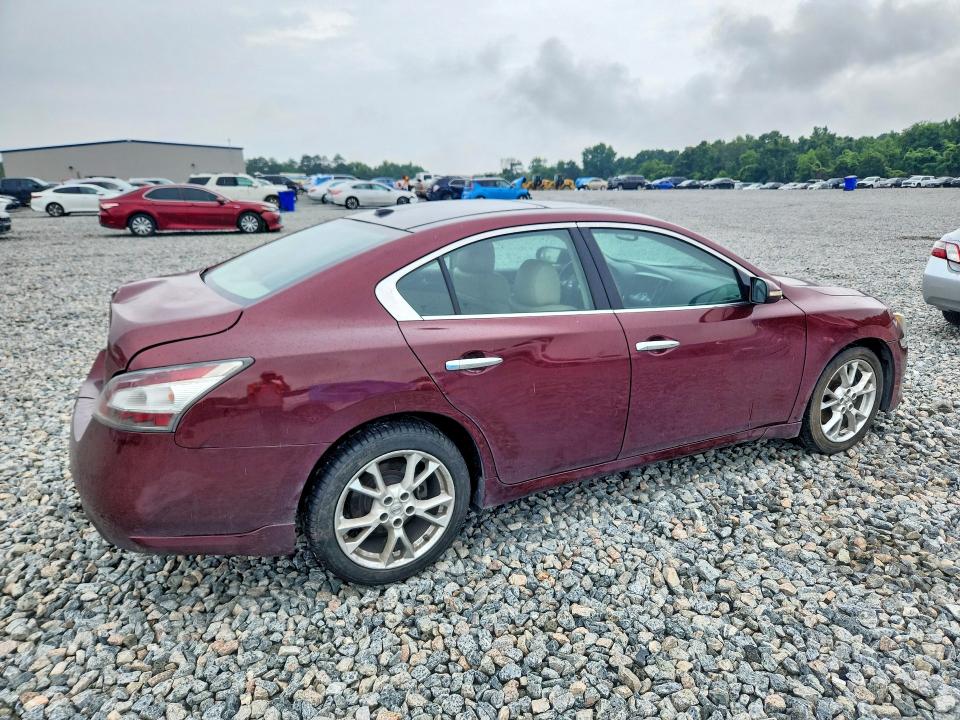2012 Nissan Maxima VIN 1N4AA5APXCC859793 COPART salvage auction — REAR END, Ga - Cert Of Title-Rebuilt Salvage, sold $1,350 on 2026-07-02 (photo 3)