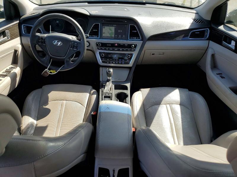 2017 Hyundai Sonata hybrid VIN KMHE54L21HA049222 COPART salvage auction — FRONT END, CA - SALVAGE CERTIFICATE, sold $875 on 2026-07-10 (photo 8)