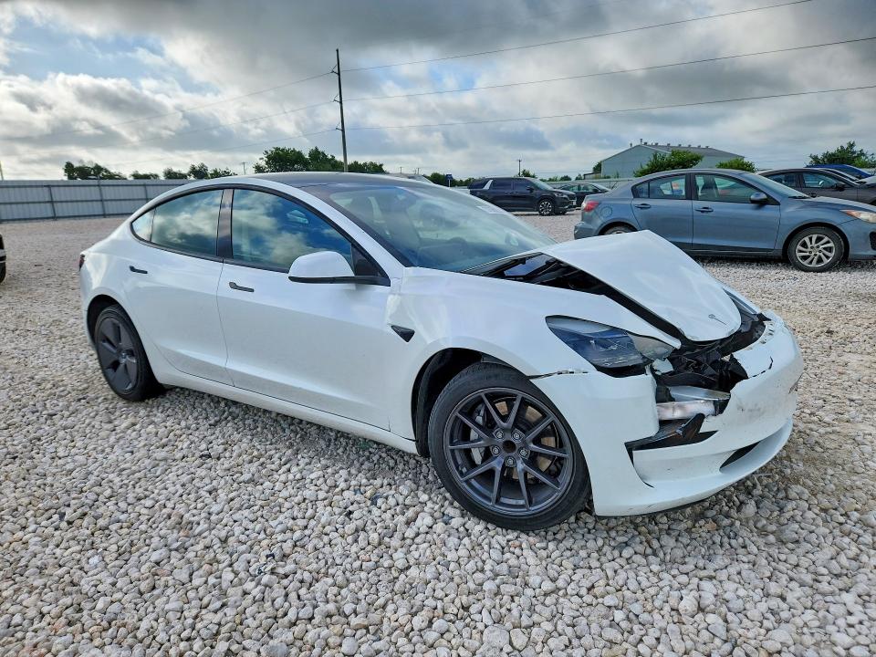 2023 Tesla Model 3 VIN 5YJ3E1EA9PF502670 COPART salvage auction — FRONT END, Tx - Salvage Vehicle Title, sold $3,400 on 2026-07-30 (photo 4)