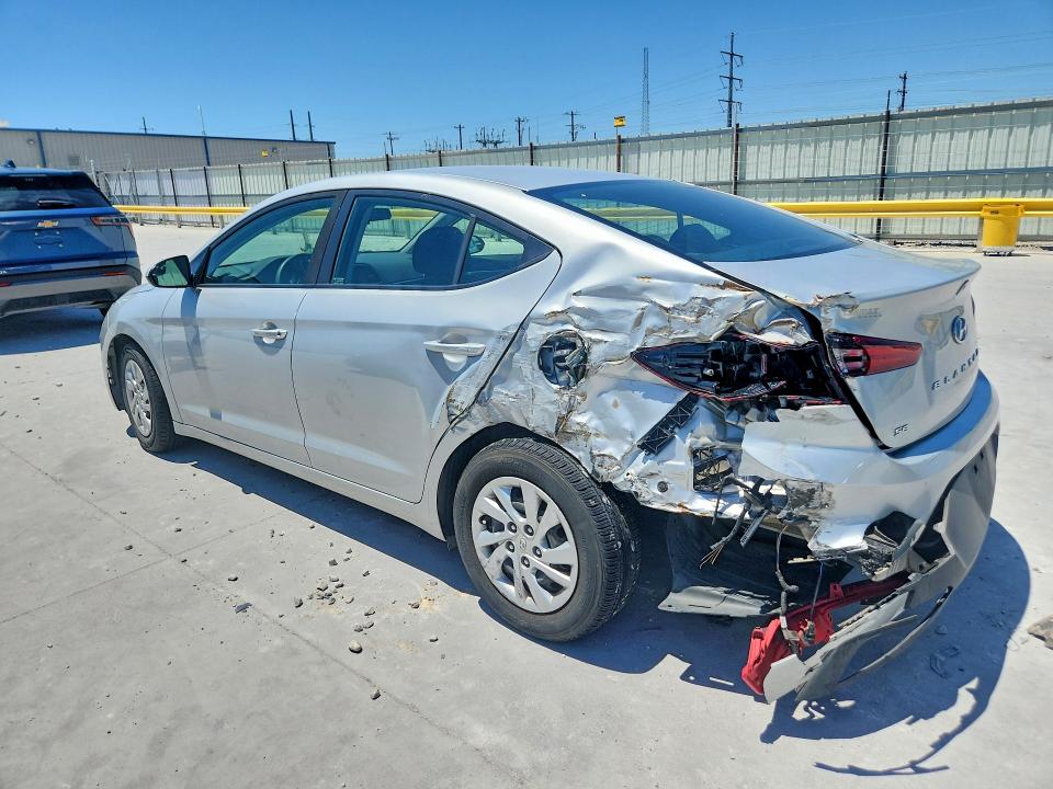 2019 Hyundai Elantra VIN 5NPD74LF5KH462340 COPART salvage auction — REAR END, Tx - Salvage Vehicle Title, sold $2,200 on 2026-07-28 (photo 2)