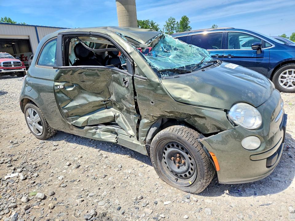2012 Fiat 500 VIN 3C3CFFAR0CT254511 COPART salvage auction — ROLLOVER, Mi - Certificate Of Title, sold $450 on 2026-08-13 (photo 4)