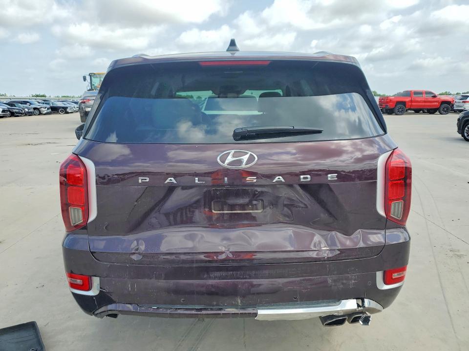 2020 Hyundai VIN KM8R54HE3LU142559 COPART salvage auction — REAR END, TX - SALVAGE VEHICLE TITLE (P), sold $9,100 on 2026-07-16 (photo 6)