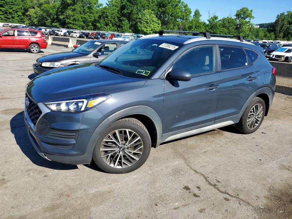 2021 Hyundai Tucson VIN KM8J3CAL4MU355642 COPART salvage auction — REAR END, Ny - Mv-907A Salvage Certificate, sold $3,300 on 2026-07-19 (photo 1)