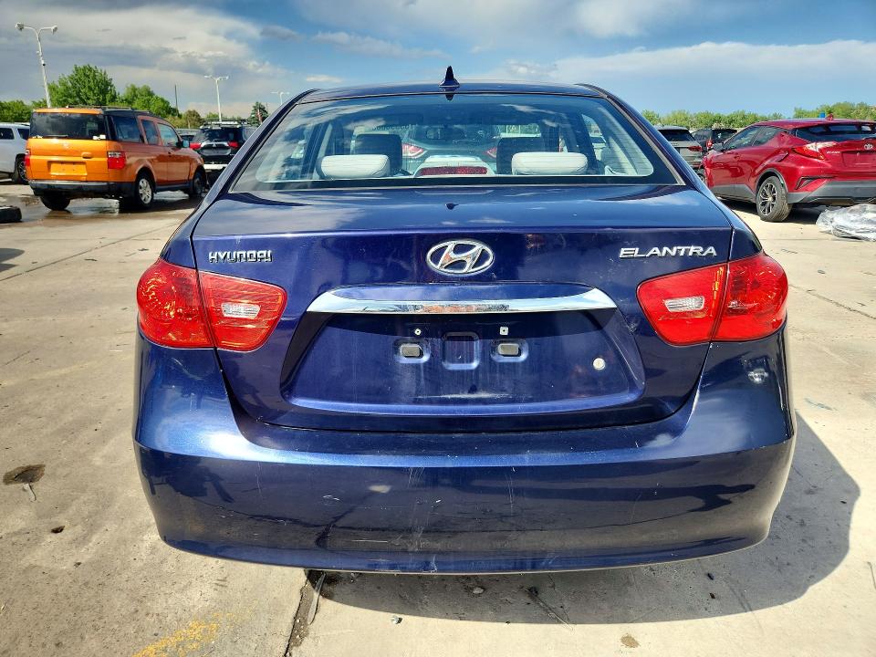 2010 Hyundai Elantra VIN KMHDU4AD6AU087889 COPART salvage auction — FRONT END, CO - SALVAGE TITLE, sold $275 on 2026-07-13 (photo 6)