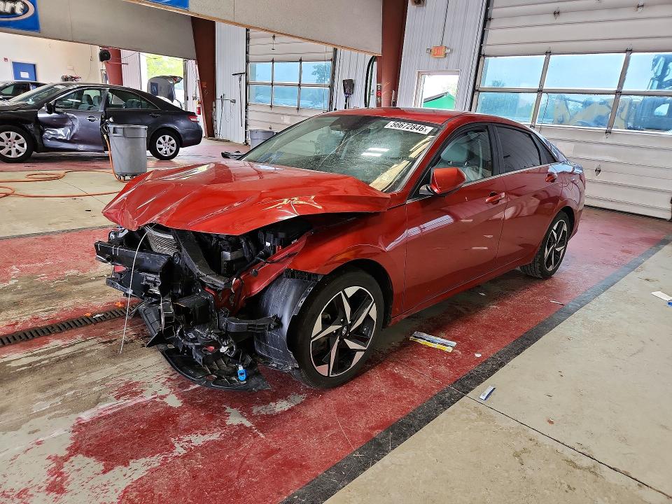 2021 Hyundai Elantra VIN KMHLP4AG3MU101684 COPART salvage auction — FRONT END, Pa - Certificate Of Salvage, sold $1,900 on 2026-07-20 (photo 1)