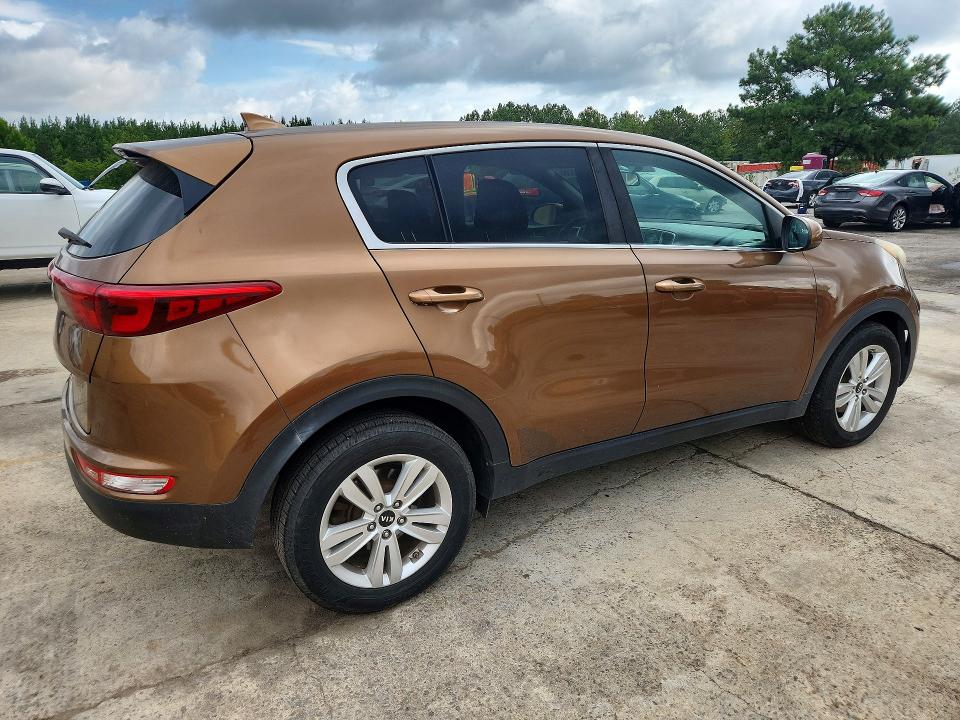 2018 Kia Sportage VIN KNDPM3AC7J7318672 COPART salvage auction — FRONT END, Sc - Certificate Of Title, sold $1,750 on 2026-07-31 (photo 3)