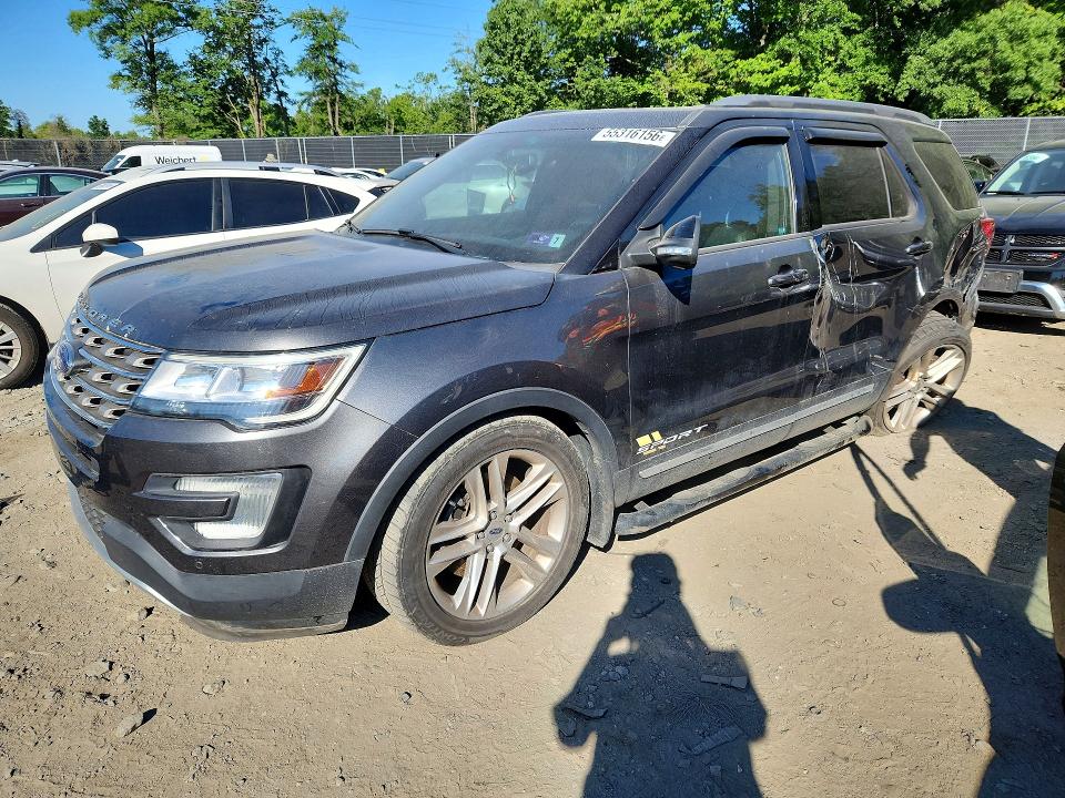 2017 Ford Explorer VIN 1FM5K8D81HGB29443 COPART salvage auction — SIDE, Md - Cert Of Salvage > 75% Damage, sold $2,250 on 2026-07-02 (photo 1)