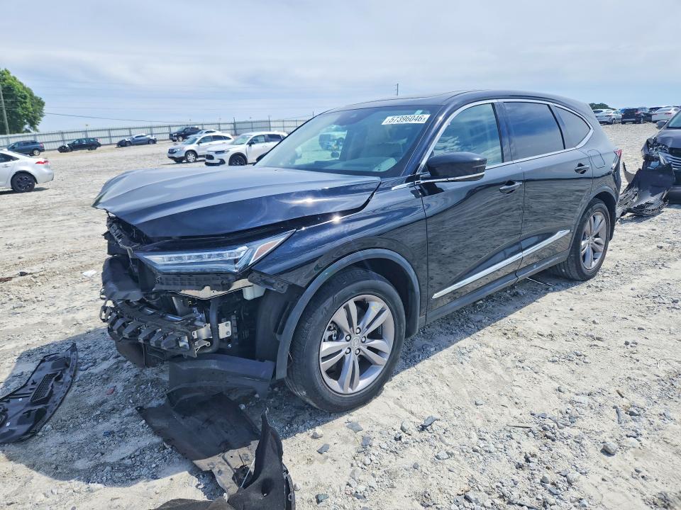 2022 Acura Mdx VIN 5J8YE1H3XNL029053 COPART salvage auction — FRONT END, Ga - Cert Of Title-Salvage, sold $11,400 on 2026-07-27 (photo 1)