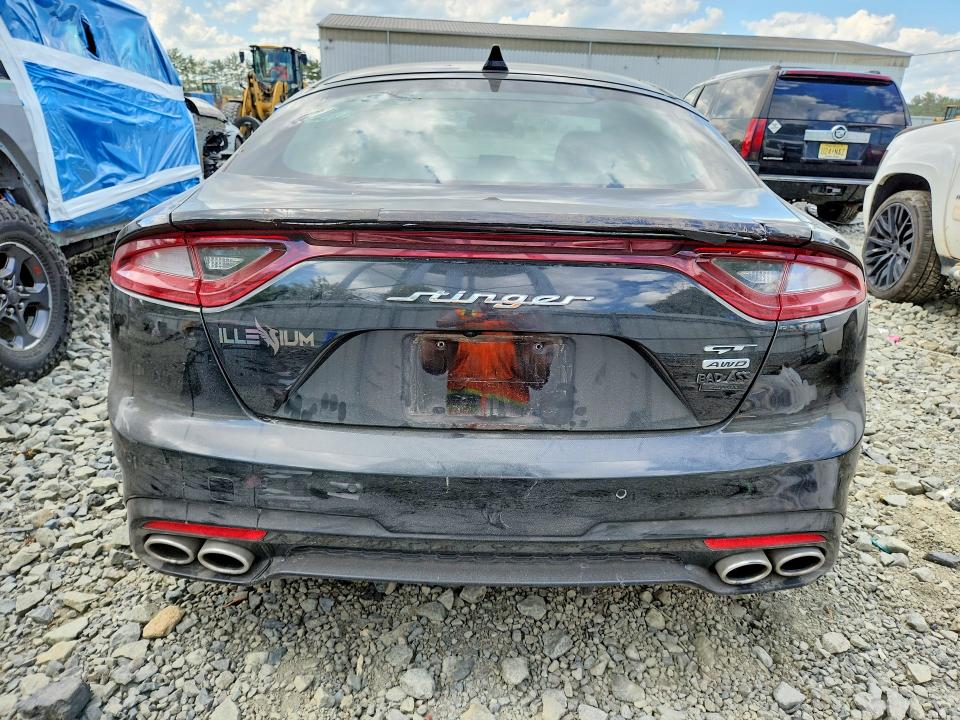 2021 Kia Stinger VIN KNAE55LCXM6098285 COPART salvage auction — SIDE, Nj - Cert Of Title-Salvage, sold $8,400 on 2026-08-24 (photo 6)