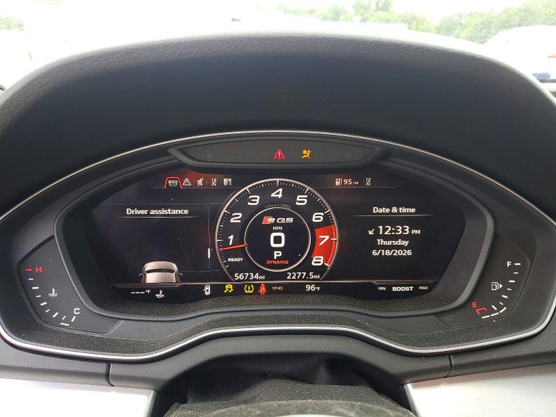 2020 Audi Sq5 VIN WA1B4AFYXL2021814 COPART salvage auction — SIDE, Nc - Salvage Certificate Of Title, sold $8,000 on 2026-07-21 (photo 9)