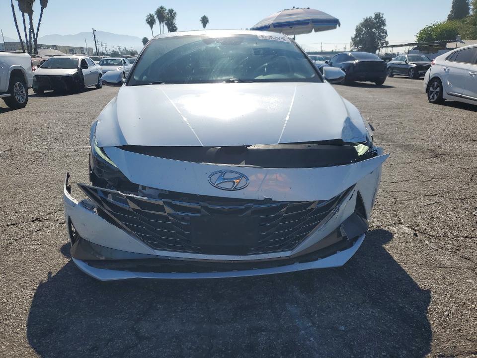 2021 Hyundai VIN 5NPLN4AG3MH027848 COPART salvage auction — FRONT END, Ca - Salvage Certificate, sold $4,800 on 2026-07-31 (photo 5)
