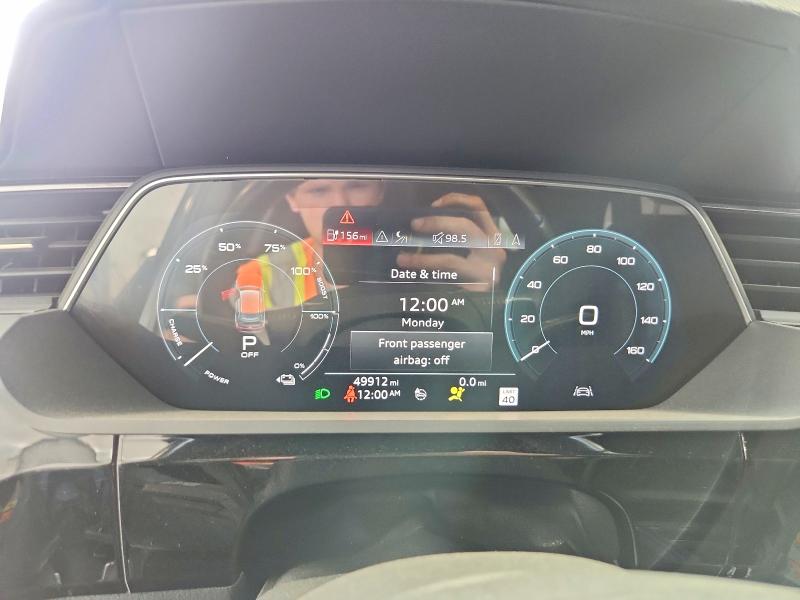 2019 Audi E-tron VIN WA1VAAGE6KB006008 COPART salvage auction — FRONT END, Ne - Cert Of Title-Salvage, sold $14,300 on 2026-07-14 (photo 9)