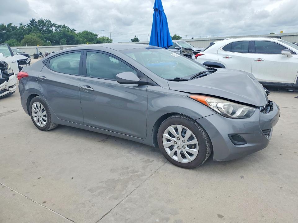 2013 Hyundai Elantra VIN 5NPDH4AE2DH205534 COPART salvage auction — FRONT END, Tx - Salvage Vehicle Title, sold $1,050 on 2026-07-02 (photo 4)
