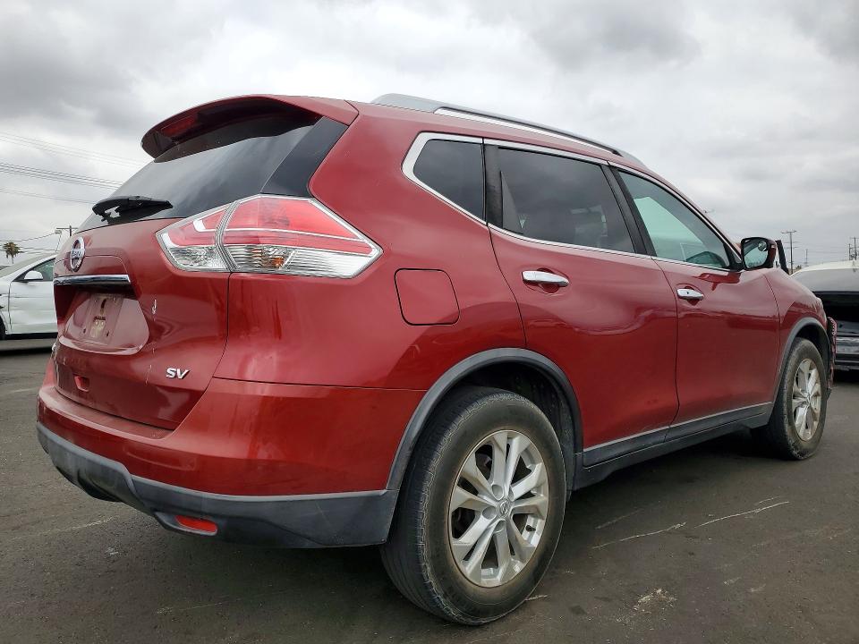 2016 Nissan Rogue VIN KNMAT2MT0GP672895 COPART salvage auction — FRONT END, Ca - Salvage Certificate, sold $1,700 on 2026-07-20 (photo 3)