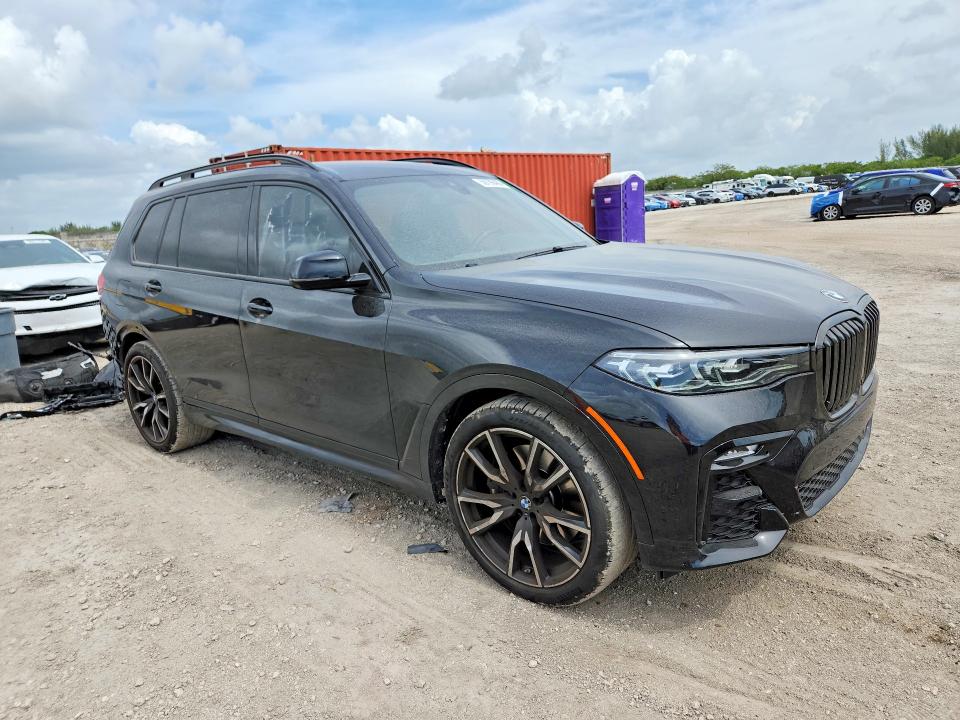 2022 BMW X7 VIN 5UXCW2C05N9J59746 COPART salvage auction — REAR END, Fl - Cert Of Title Slvg Rebuildable, sold $35,000 on 2026-07-08 (photo 4)