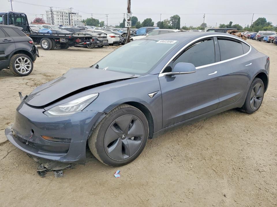 2020 Tesla Model 3 VIN 5YJ3E1EA4LF799146 COPART salvage auction — FRONT END, CA - SALVAGE CERTIFICATE, sold $3,500 on 2026-08-02 (photo 1)