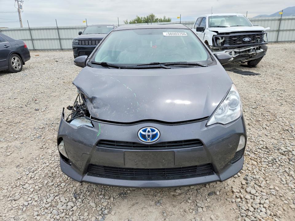 2014 Toyota Prius VIN JTDKDTB32E1566944 COPART salvage auction — FRONT END, Ut - Salvage Certificate, sold $1,350 on 2026-07-10 (photo 5)