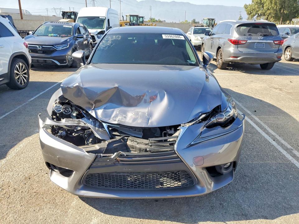 2015 Lexus Is VIN JTHBF1D27F5053779 COPART salvage auction — FRONT END, Ca - Salvage Certificate, sold $3,550 on 2026-07-30 (photo 5)