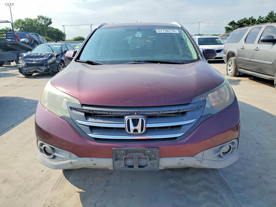 2012 Honda Cr-v VIN 5J6RM3H72CL036736 COPART salvage auction — REAR END, Tx - Salvage Vehicle Title, sold $3,250 on 2026-07-02 (photo 5)
