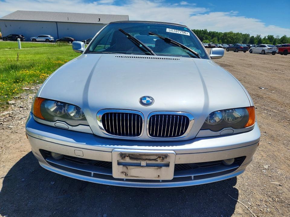 2001 BMW 3 series VIN WBABS33481JY41155 COPART salvage auction — HAIL, Oh - Cert Of Title-Salvage, sold $1,050 on 2026-07-09 (photo 5)
