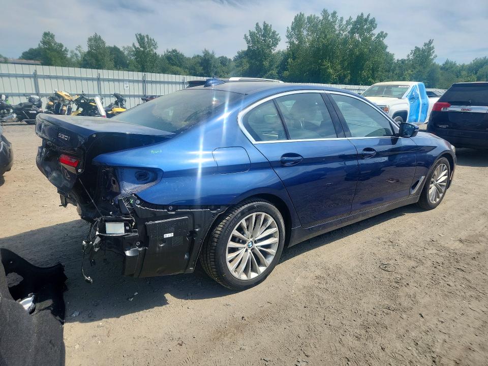 2023 BMW 5er VIN WBA13BJ05PWY02599 COPART salvage auction — REAR END, Ma - Cert Of Title-Salvage, sold $14,800 on 2026-07-29 (photo 3)