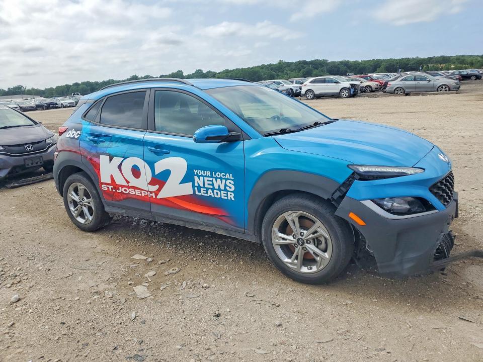 2023 Hyundai Kona VIN KM8K6CAB5PU981286 COPART salvage auction — FRONT END, Mo - Salvage Certificate Of Title, sold $3,750 on 2026-07-30 (photo 4)