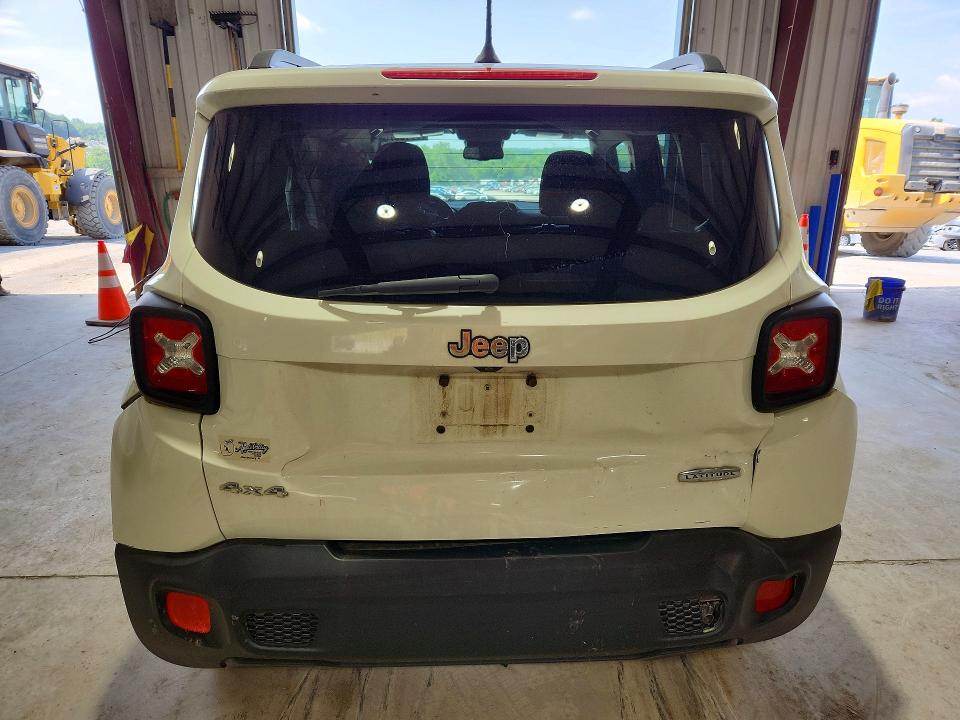 2016 Jeep Renegade VIN ZACCJBBT1GPD25810 COPART salvage auction — REAR END, Pa - Certificate Of Salvage, sold $900 on 2026-08-14 (photo 6)