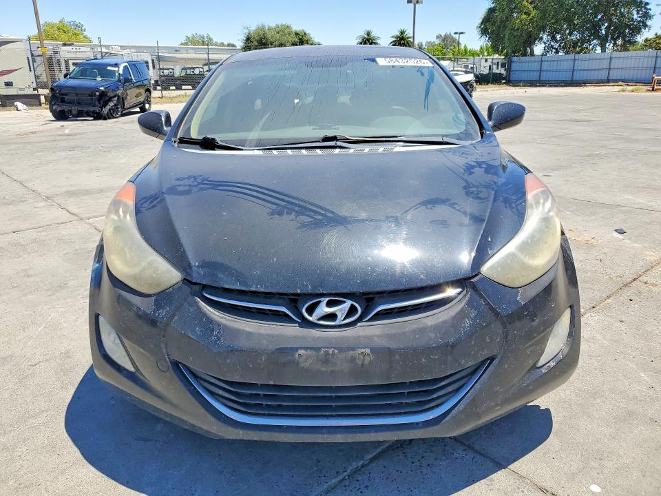 2012 Hyundai Elantra VIN KMHDH4AE1CU391972 COPART salvage auction — REAR END, Ca - Salvage Certificate, sold $975 on 2026-07-13 (photo 5)