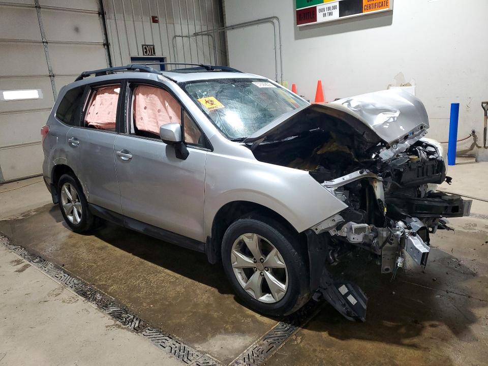 2015 Subaru Forester VIN JF2SJARCXFH417534 COPART salvage auction — FRONT END, Pa - Certificate Of Salvage, sold $400 on 2026-07-16 (photo 4)