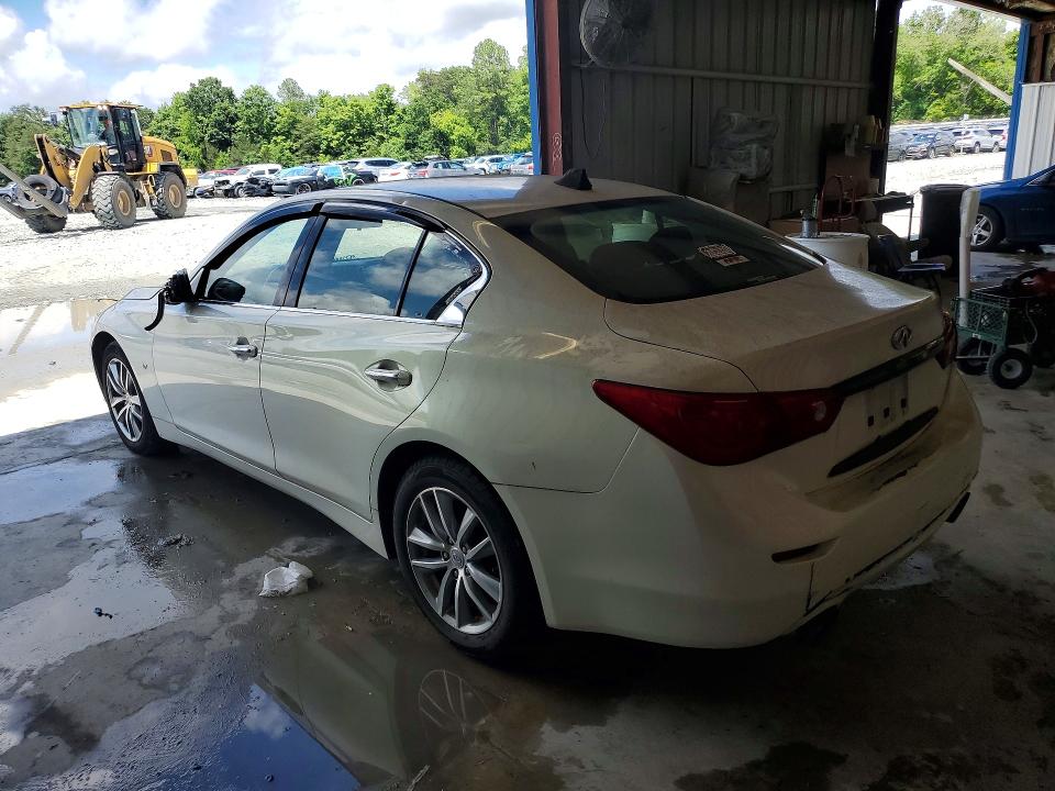 2015 Infiniti Q50 VIN JN1BV7AR8FM394397 COPART salvage auction — MINOR DENT/SCRATCHES, NC - DEALER ONLY CLEAN TITLE, sold $200 on 2026-07-21 (photo 2)