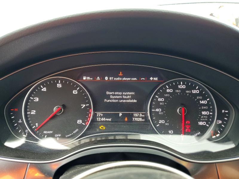 2017 Audi A7 VIN WAUW3AFC8HN015057 COPART salvage auction — FRONT END, Ma - Cert Of Title-Salvage, sold $9,400 on 2026-08-12 (photo 9)