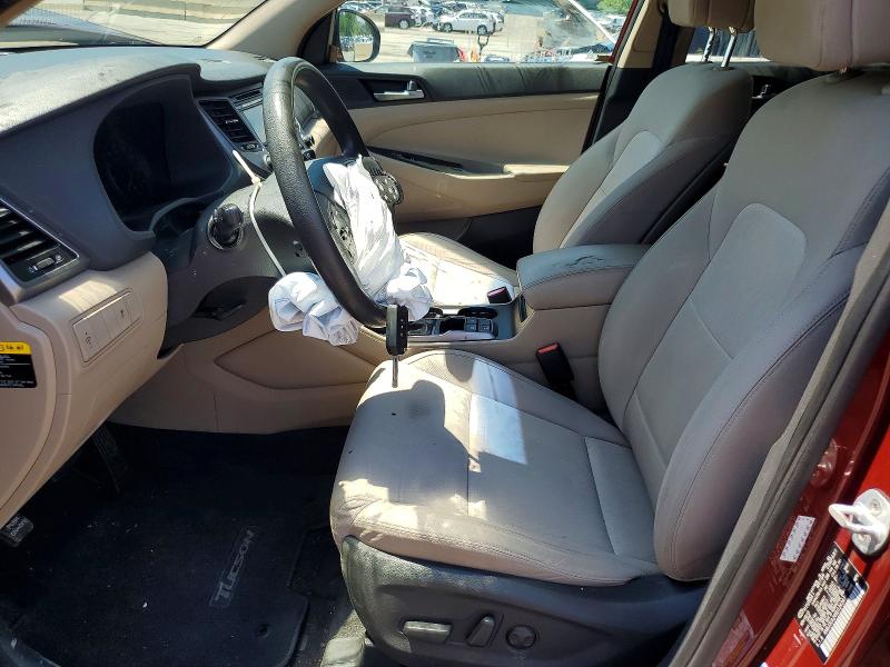 2016 Hyundai Tucson VIN KM8J3CA24GU124347 COPART salvage auction — FRONT END, Ny - Certificate Of Title, sold $2,500 on 2026-07-14 (photo 7)