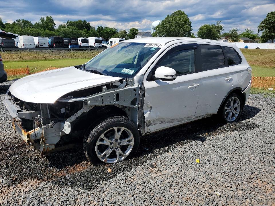 2015 Mitsubishi Outlander VIN JA4AZ3A33FZ005857 COPART salvage auction — FRONT END, Ny - Mv-907A Salvage Certificate, sold $850 on 2026-07-14 (photo 1)