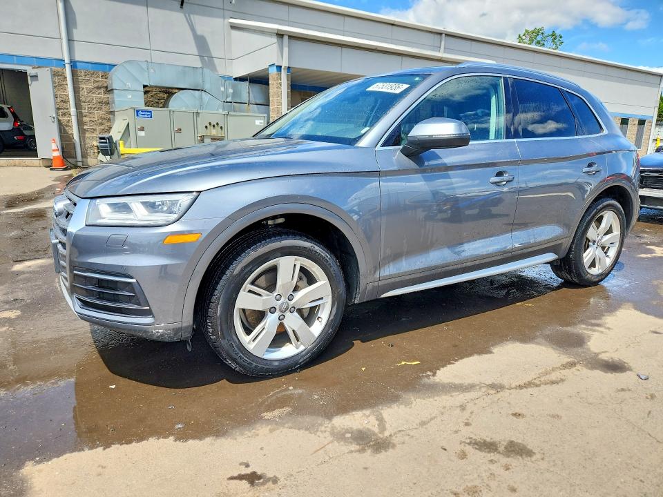 2018 Audi Q5 VIN WA1BNAFY6J2053024 COPART salvage auction — Burn Engine, CT - CERT OF TITLE-SALVAGE, sold $6,000 on 2026-07-14 (photo 1)