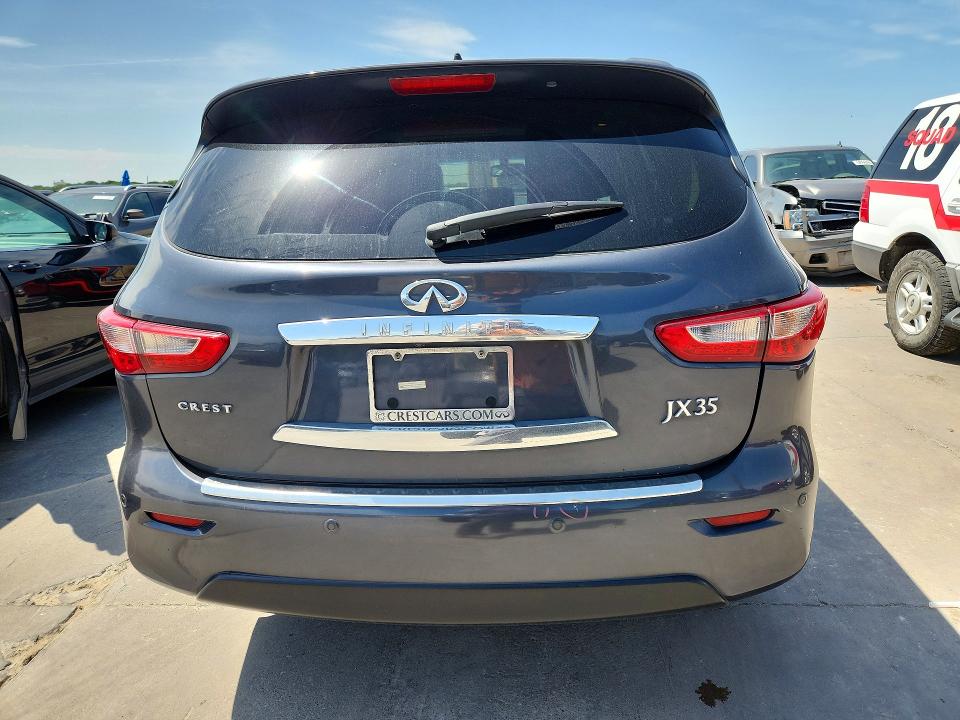 2013 Infiniti Jx VIN 5N1AL0MM2DC310580 COPART salvage auction — FRONT END, Tx - Salvage Vehicle Title, sold $600 on 2026-07-02 (photo 6)