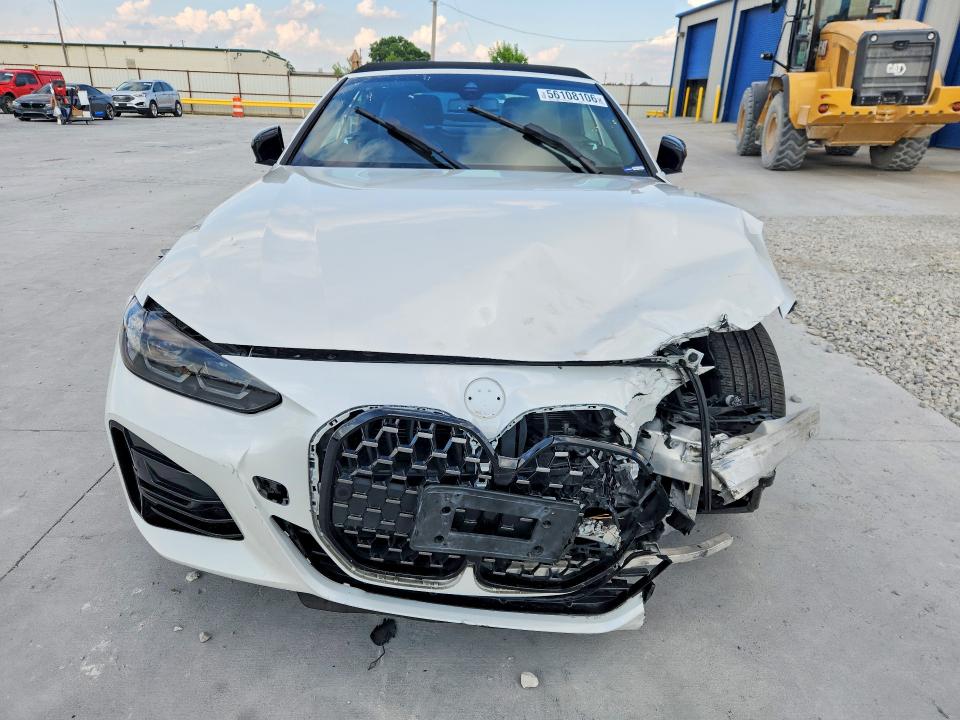 2022 BMW 4er VIN WBA43AT05NCJ51848 COPART salvage auction — FRONT END, Tx - Certificate Of Title, sold $15,200 on 2026-08-21 (photo 5)