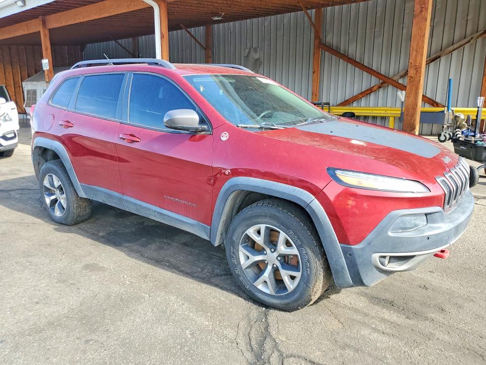 2014 Jeep Cherokee VIN 1C4PJMBS1EW193765 COPART salvage auction — HAIL, Co - Certificate Of Title, sold $1,100 on 2026-07-09 (photo 4)