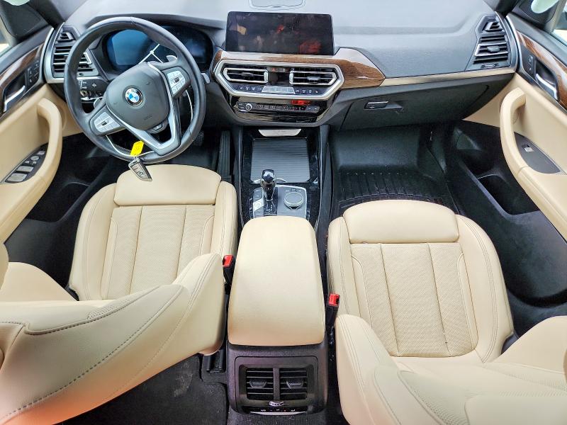 2023 BMW X3 VIN 5UX53DP06P9R23808 COPART salvage auction — REAR END, MS - CERT OF TITLE-SALVAGED (P), sold $14,600 on 2026-07-31 (photo 8)