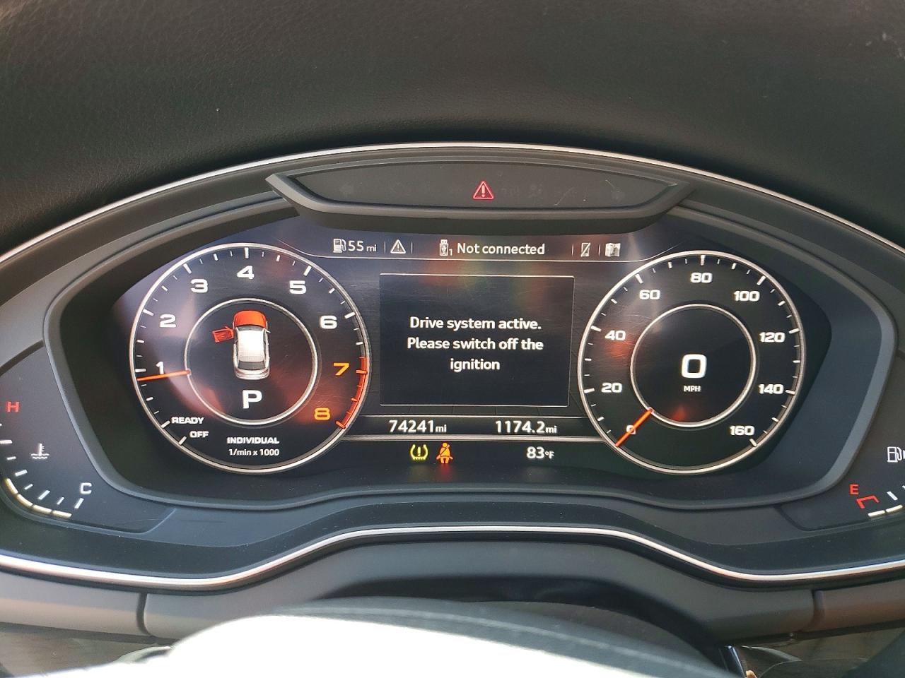 2019 Audi Q5 VIN WA1BNAFY7K2049694 COPART salvage auction — Front End, CA - SALVAGE CERTIFICATE, sold $10,100 on 2026-07-10 (photo 9)