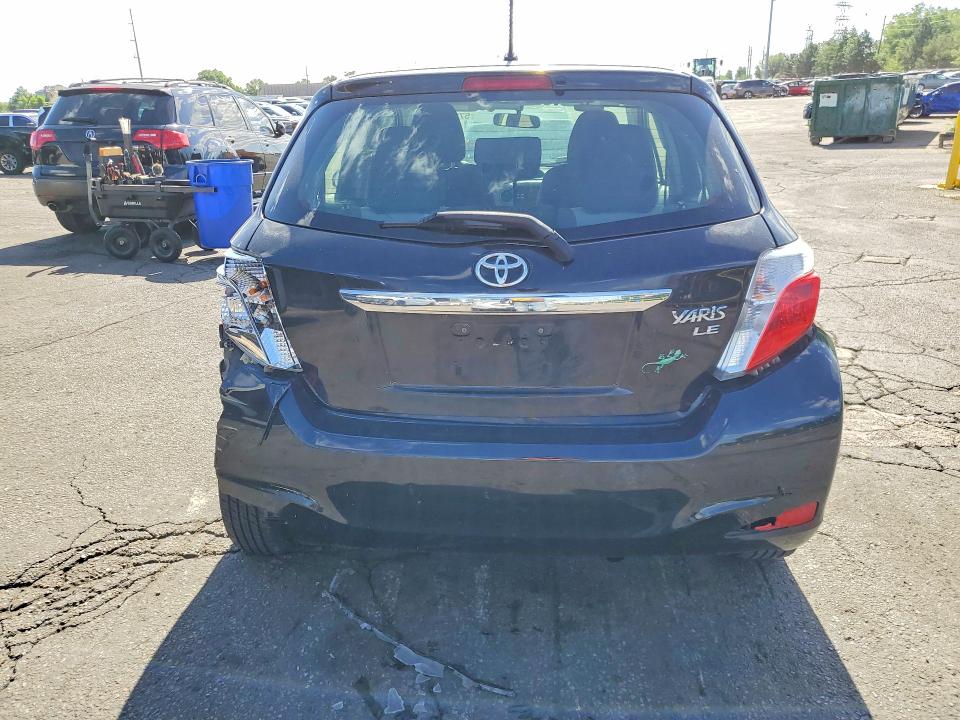 2013 Toyota Yaris VIN JTDKTUD34DD556841 COPART salvage auction — REAR END, Co - Public - Salvage Title, sold $1,600 on 2026-07-09 (photo 6)