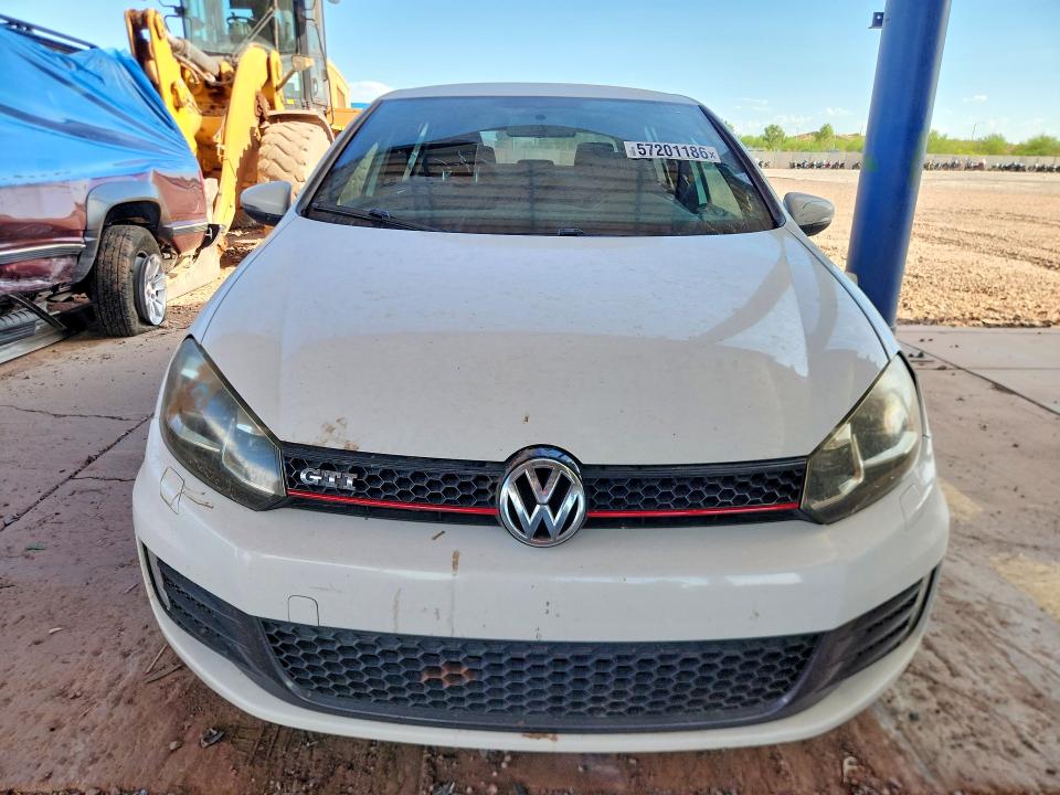 2012 Volkswagen Gti VIN WVWHV7AJ9CW308371 COPART salvage auction — FRONT END, Az - Cert Of Title - Salvage, sold $2,550 on 2026-07-02 (photo 5)