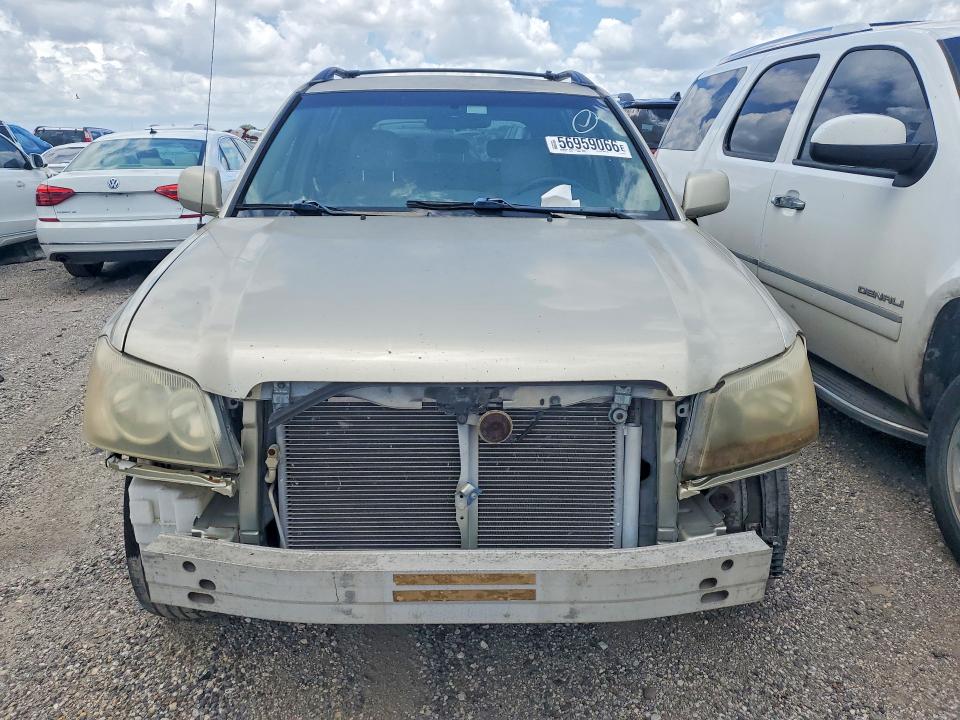 2003 Toyota Highlander VIN JTEGF21A330087599 COPART salvage auction — FRONT END, Tx - Bonded Title - Clean, sold $825 on 2026-07-20 (photo 5)
